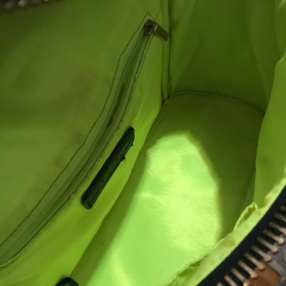 Like Dreams Black Backpack Purse with Neon lining - Picture 3 of 3